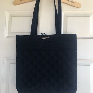 Vera Bradley Classic Quilted Black Tote